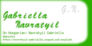 gabriella navratyil business card